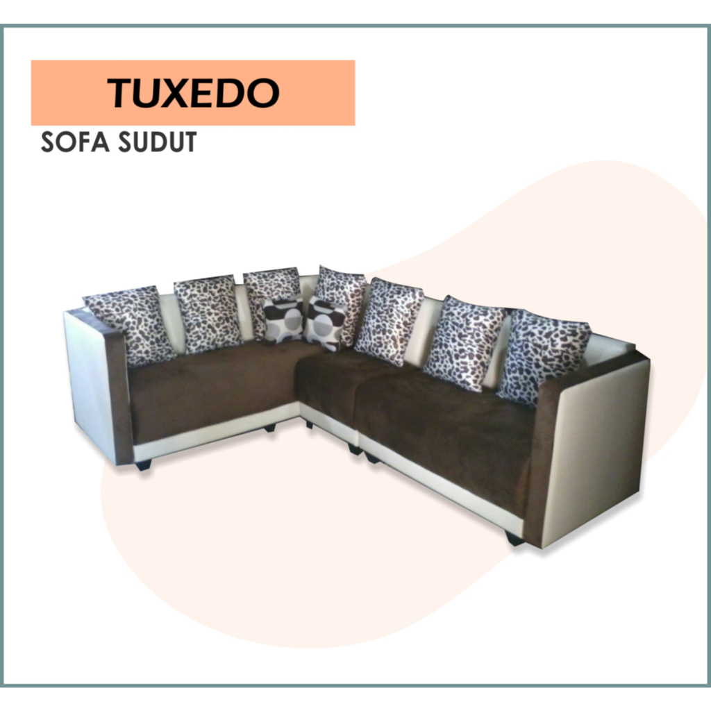 SOFA SUDUT TUXEDO / SOFA SUDUT L MINIMALIS MURAH BERGARANSI