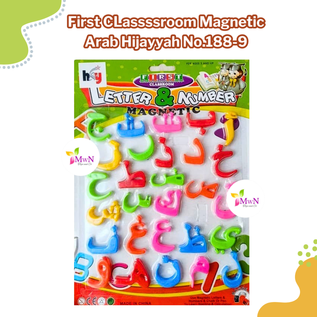 mwn.toys Mainan First CLassroom Magnetic Arab Hijayyah No.188-9