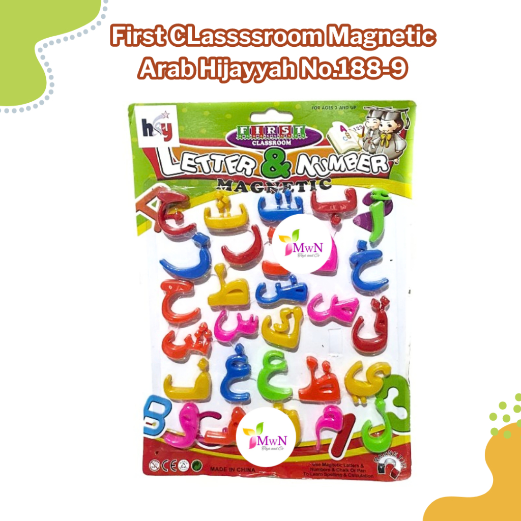 mwn.toys Mainan First CLassroom Magnetic Arab Hijayyah No.188-9