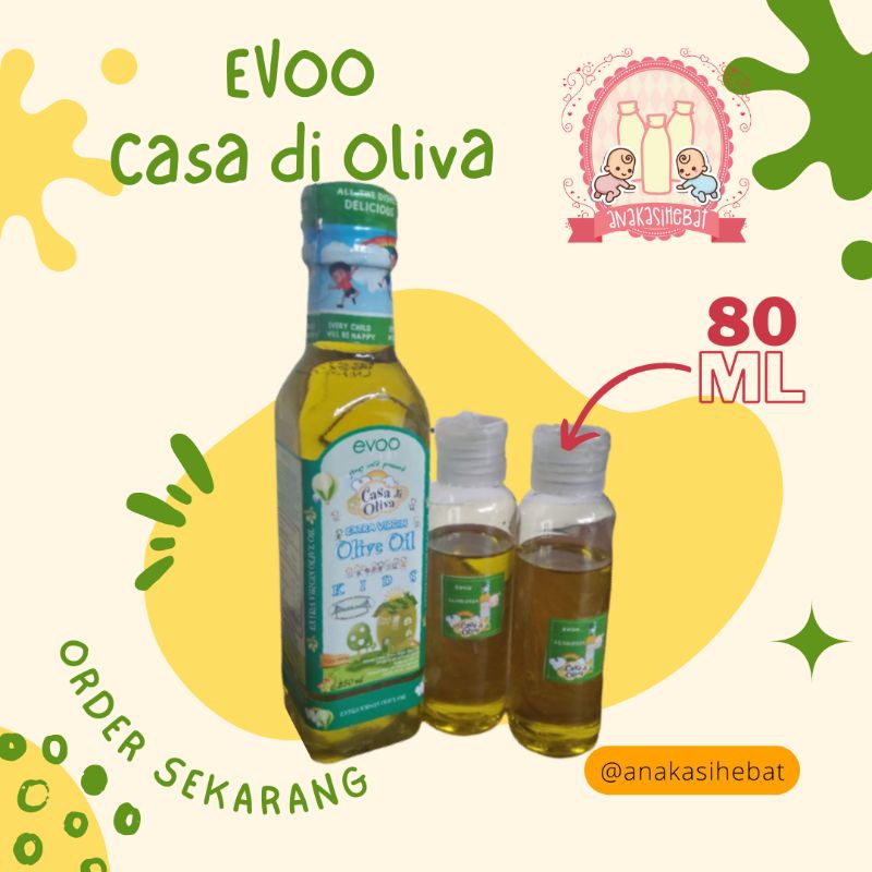 CASA DI OLIVA EVOO 80ML MINYAK EVOO MPASI EXTRA VIRGIN OLIVE OIL