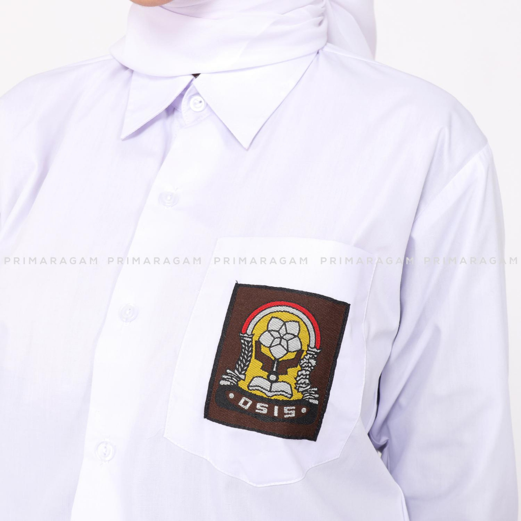 Primaragam Seragam Sekolah Sma Perempuan Lengan Panjang Baju Kemeja Putih Osis Smk Cewek Laki Laki