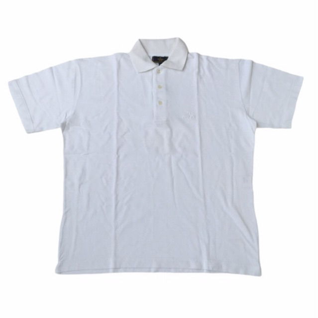 FENDI ITALY WHITE  VINTAGE POLO SHIRT