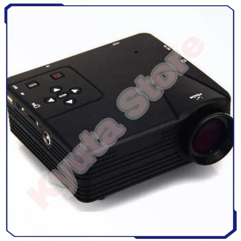 Proyektor Mini LED 640 x 480 Pixel 80 Lumens with TV Receiver - H100