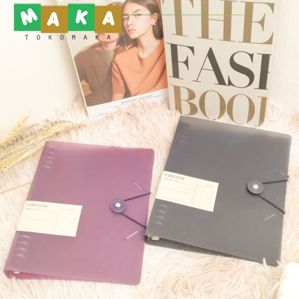 

binder plastik ukuran a5 dan b5 tanpa kertas buku file buku catatan cover plastik