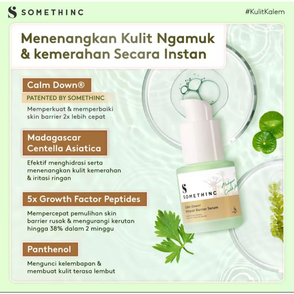 Somethinc Calm Down Skinpair Barier Serum Wajah