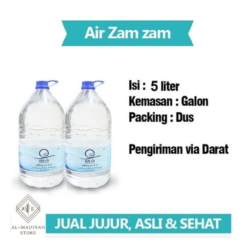 

AIR ZAM-ZAM GALON 5 LITER 100% ASLI | AIR ZAM-ZAM BOTOL 1 LITER 100% ASLI