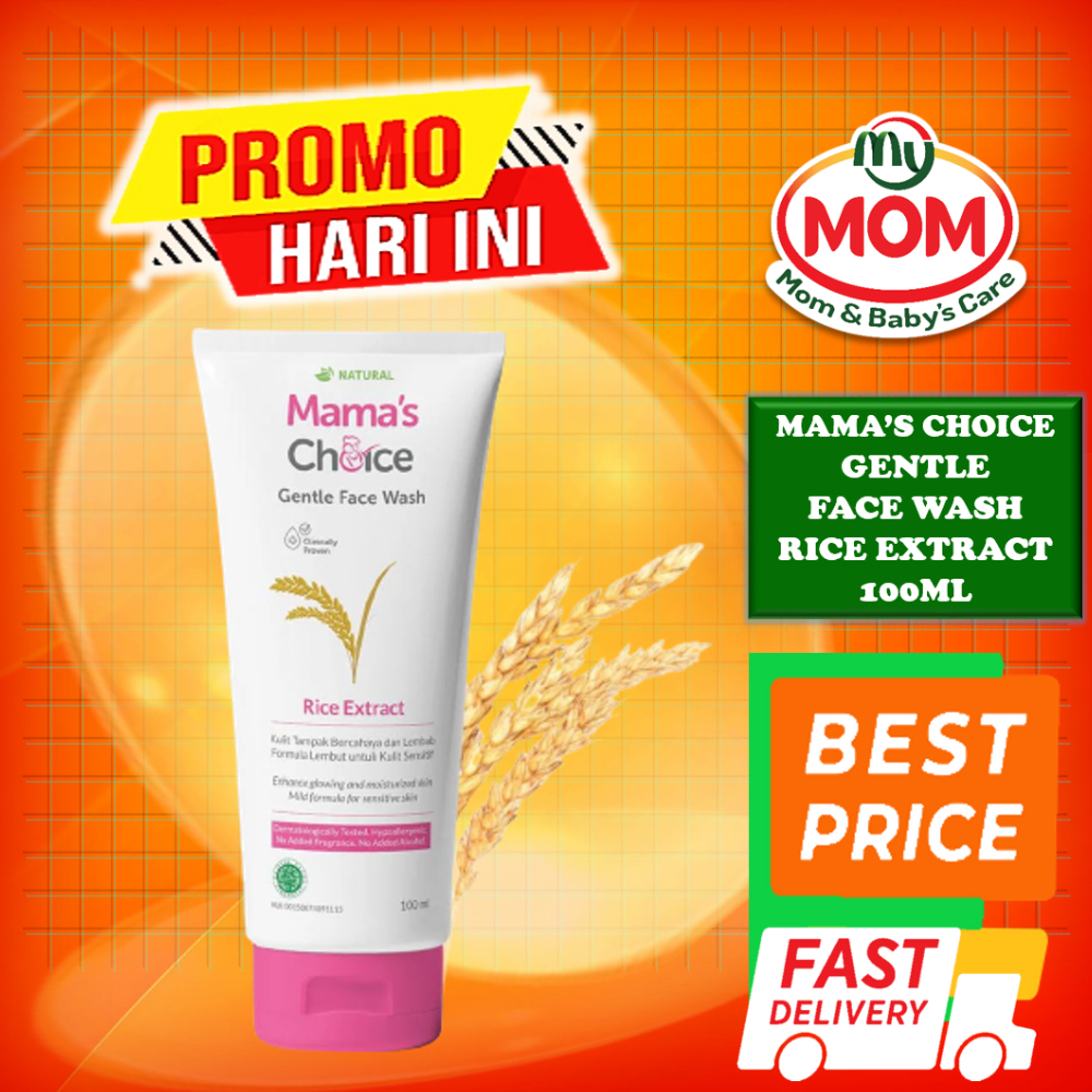 [BPOM] Mama's Choice  Gentle Face Wash 100ml / Mamas Choice Face Wash Bumil &amp; Busui / Mama Choice Sabun Pembersih Wajah Aman Halal Natural Ibu Menyusui dan Ibu Hamil / MYMOM