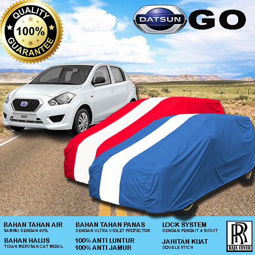 Cover Mobil OUTDOOR WATERPROOF DATSUN GO 2 BARIS, Sarung Mobil DATSUN GO, Selimut Mobil DATSUN GO, B