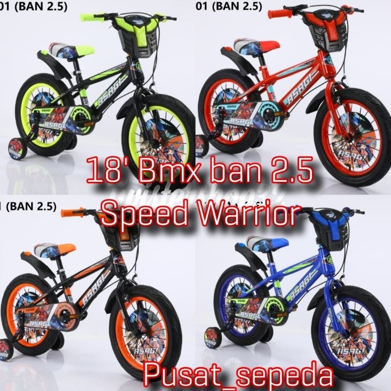 Sepeda anak BMX BAN 2.5 BESAR MUSIK 5 sd 9 thn ada roda bantu  ada lampu depan keren