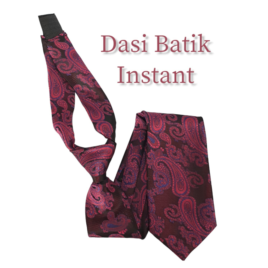Dasi Hijau Batik Motif Banyak Warna 3inch