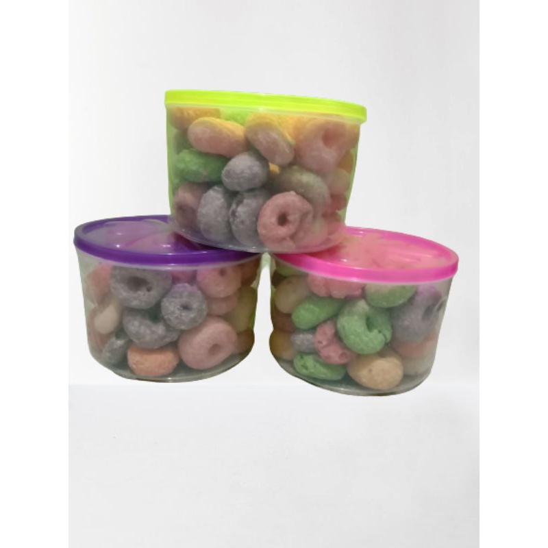 

donat gabus mini warna warni