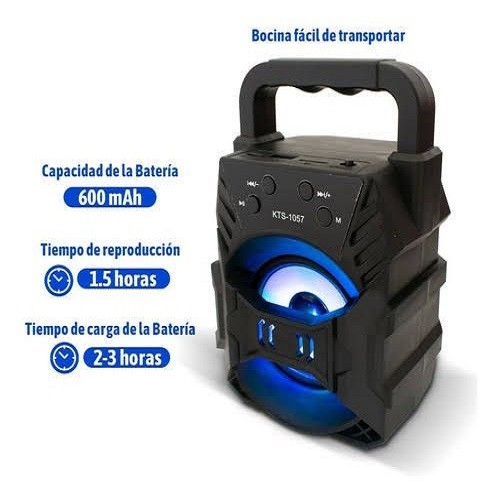 SPEAKER BLUETOOTH KARAOKE 3IN KTS-1057 / SPEAKER KARAOKE MINI 3INCH