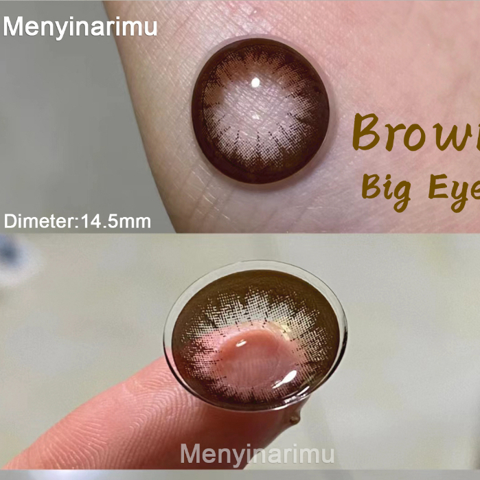 1 Pasang Softlens Soflen Warna Chocolate Soflens lensa kontak