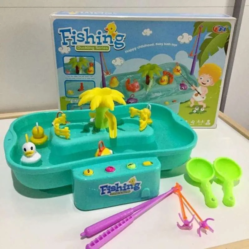 Mainan Anak Pancingan Ikan Dan Bebek Go Fishing Duck Ada Lampu dan Musik