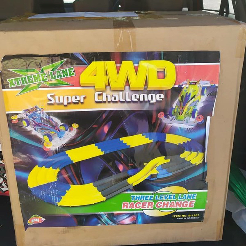 Jumbo 3 Track Lintas Tamiya Balap Arena Jalur Circuit Loop Bridge Tebal Car Race Jumbo Berkualitas