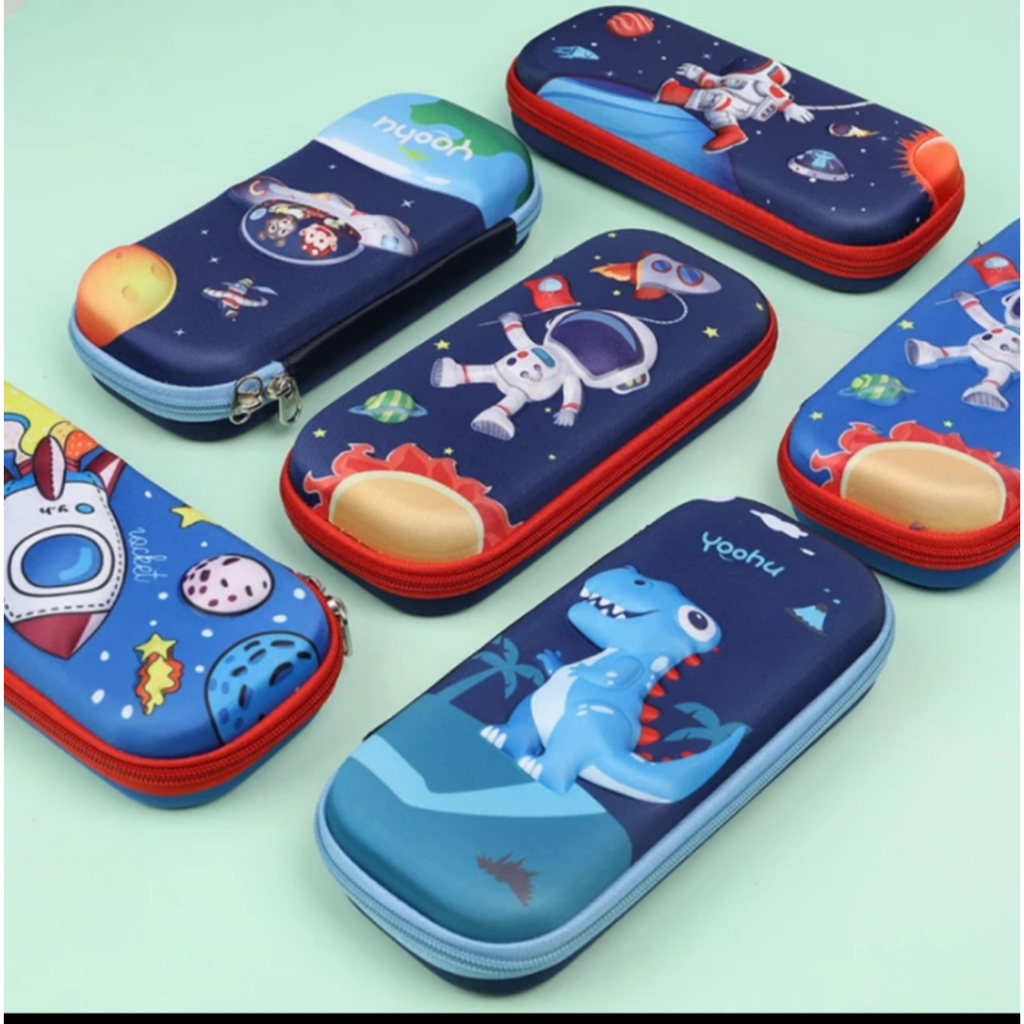

Tempat Pensil Motif 3D Kotak Pensil Anak Kartun Bahan EVA Anti Air