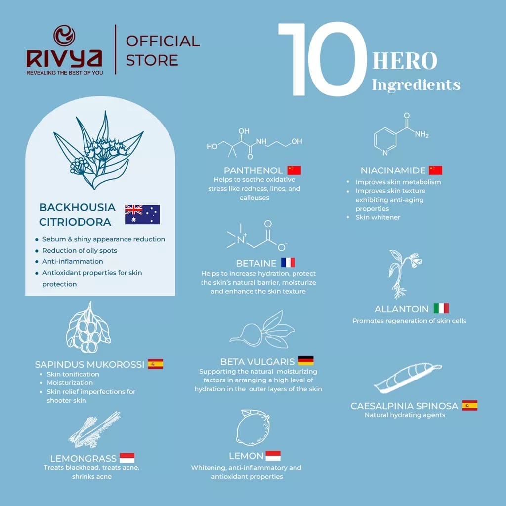 Rivya Backhousia Glowing Essence Toner 100ml