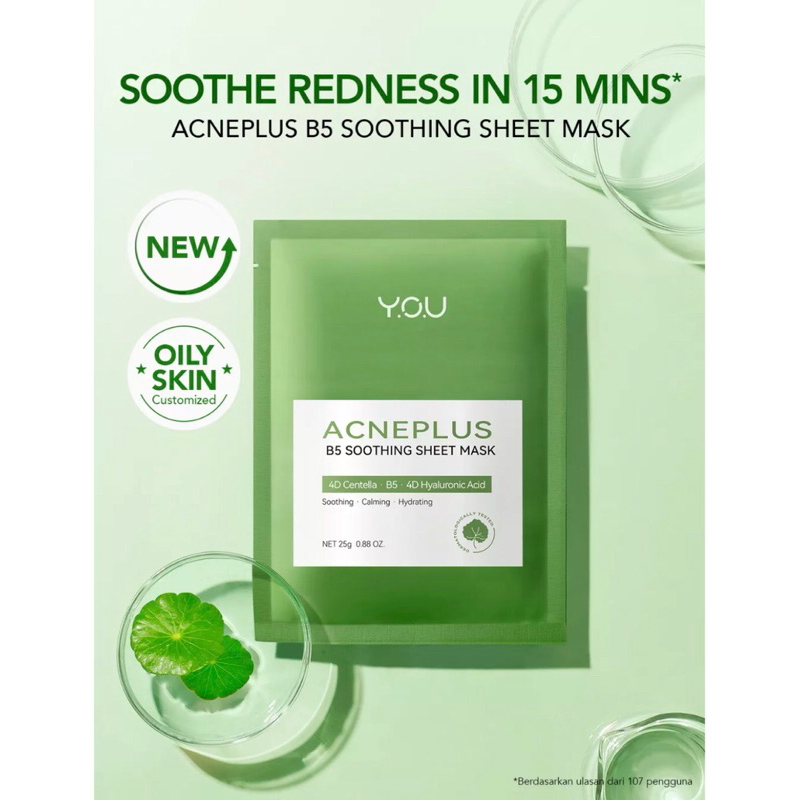 [BISA COD] Y.O.U - YOU Acneplus B5 Soothing Sheet Mask