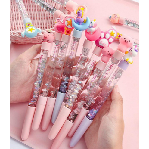 

Pulpen Pen Lucu Karakter/Pulpen Air Gliter