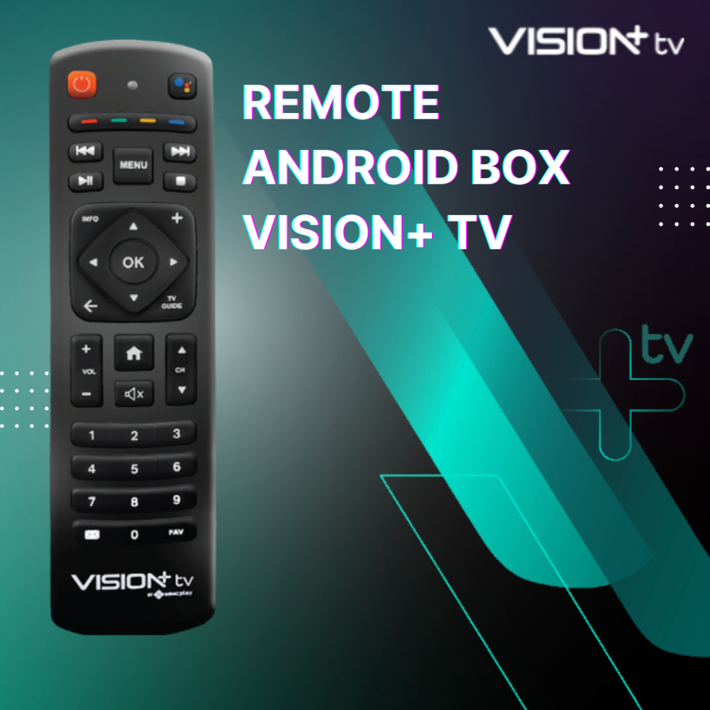 REMOTE ANDROID TV BOX - VISION+ TV