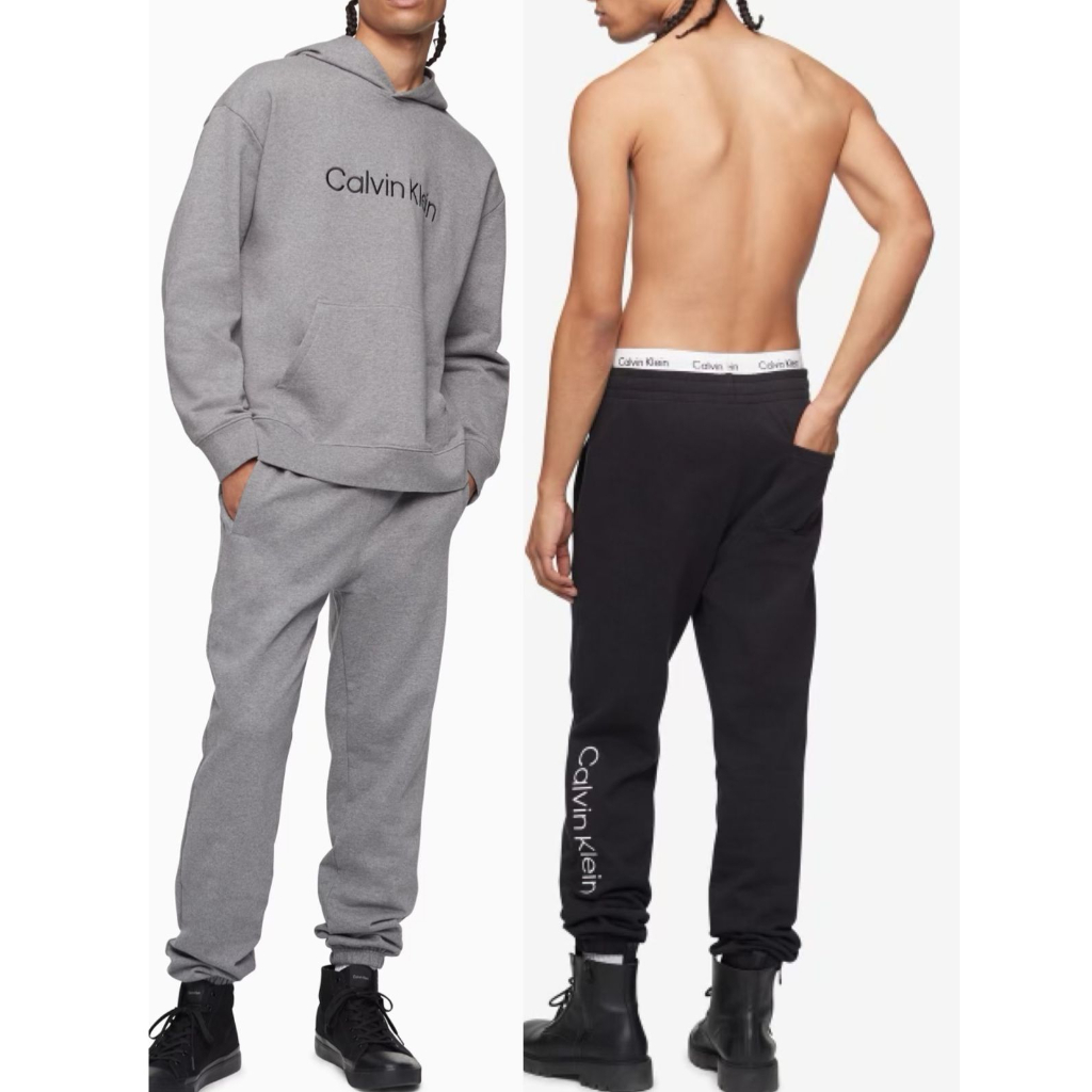 Ck** logo highwaist jogger pants/cek real pic
