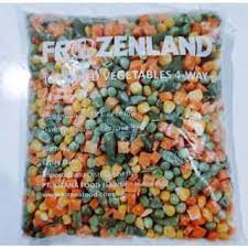 

FROZENLAND MIXED VEGETABLES 4 WAY sayuran beku 1KG