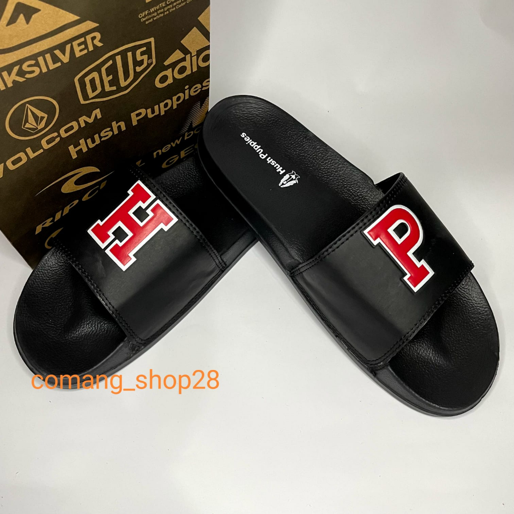 Sandal Slop Hush Puppies Pria  Wanita Kekinian Sandal Slip-On Pria Terbaru