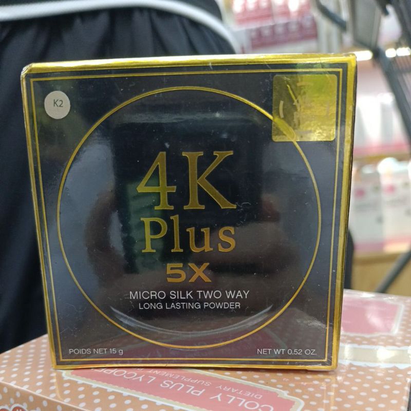 4K PLUS 5X MICRO SILK TWO WAY LONG LASTING POWDER / PO BANGKOK THAILAND