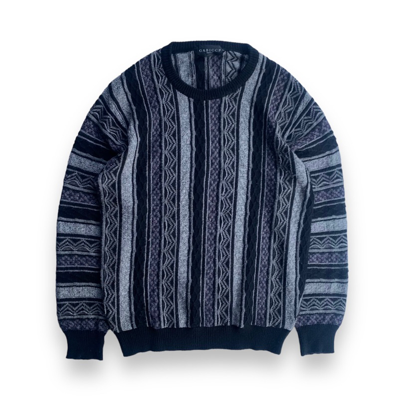 Knitwear vintage 3D patterned by Gabicci Italiano