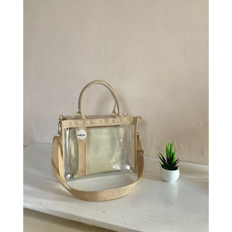 Minnah bag Zipper premium 2in1 pvc bag tas konser Suju seventeen bts exo nct ateez