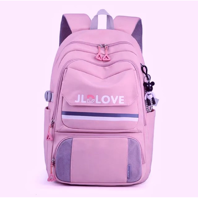 Mochillastore - Tas Ransel Sekolah Anak Perempuan SD SMP SMA Tas Backpack Multifungsi Muatan Besar Tas Terlaris Termurah