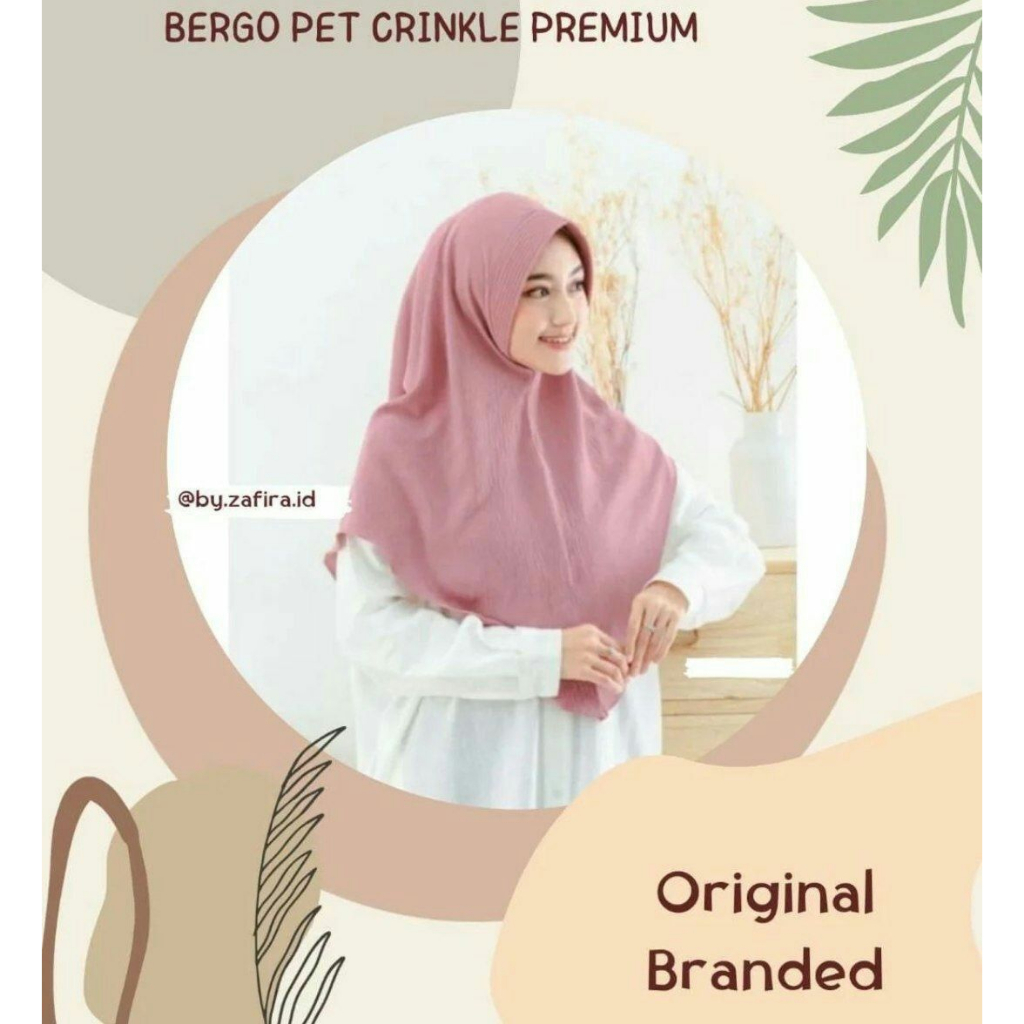 Jilbab Instan Bergo Maryam Crinkle Airflow Premium