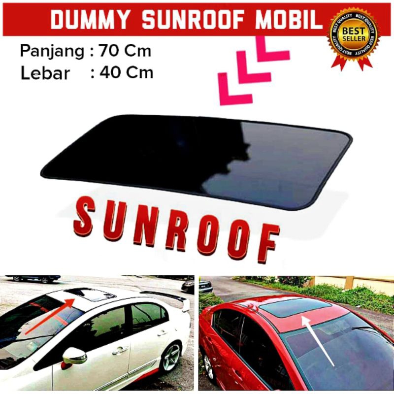 SUNROOF MOBIL VARIASI UKURAN 70 X 40 CM / SUNROOF TEMPEL UNTUK SEMUA JENIS MOBIL / UNIVERSAL