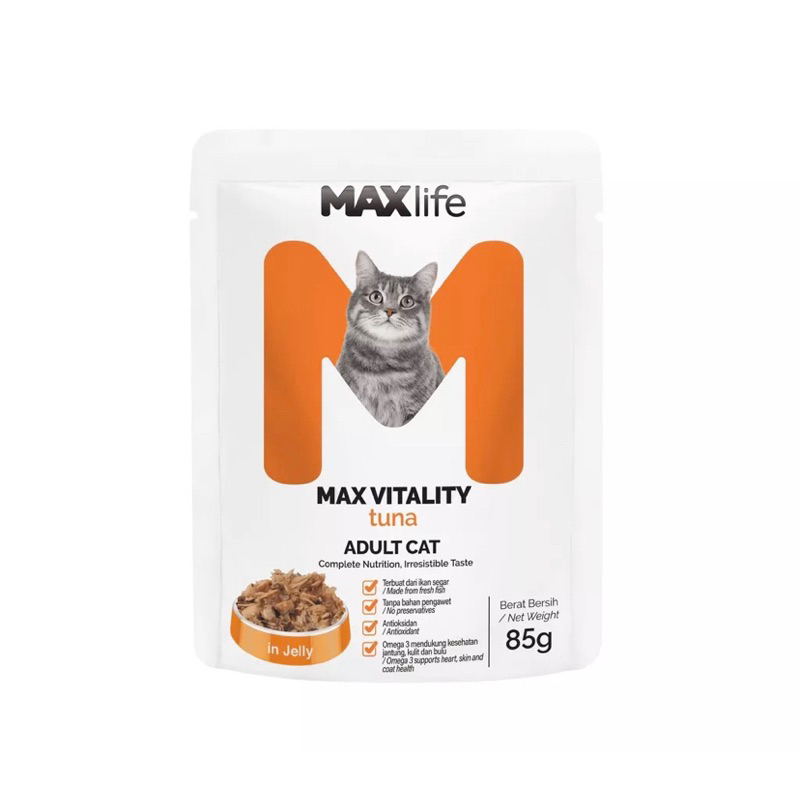 MAX LIFE Pouch | Makanan Kucing Wet Food Makanan Basah MaxLife