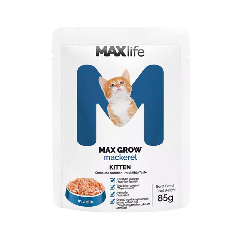 MAX LIFE Pouch | Makanan Kucing Wet Food Makanan Basah MaxLife