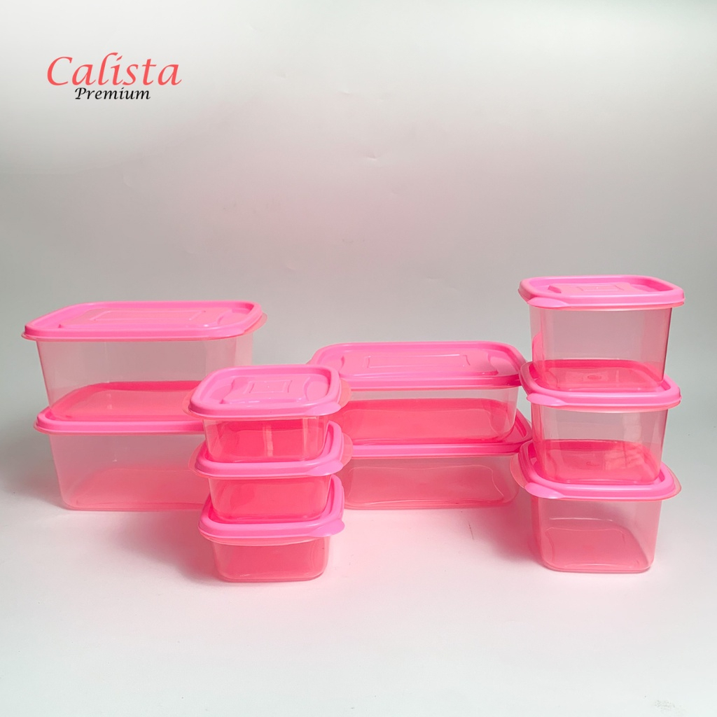 TOPLES BENING CALISTA OITA PUTIH SET 10 PCS WADAH KULKAS SET BERSIH KONTAINER PENYIMPANAN MAKANAN SET FOOD CONTAINER FOOD PREPARATION SET