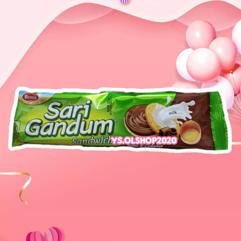 ECER || Satuan ROMA SARI GANDUM 29 Gr Sandwich Rasa Susu &amp; Coklat/YS.OLSHOP2020