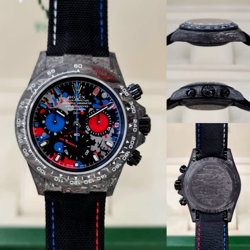 JSR 2127 JAM TANGAN PRIA ROLEX DIW MONTLEY 3S CARBON DAYTONA SUPER PREMIUM