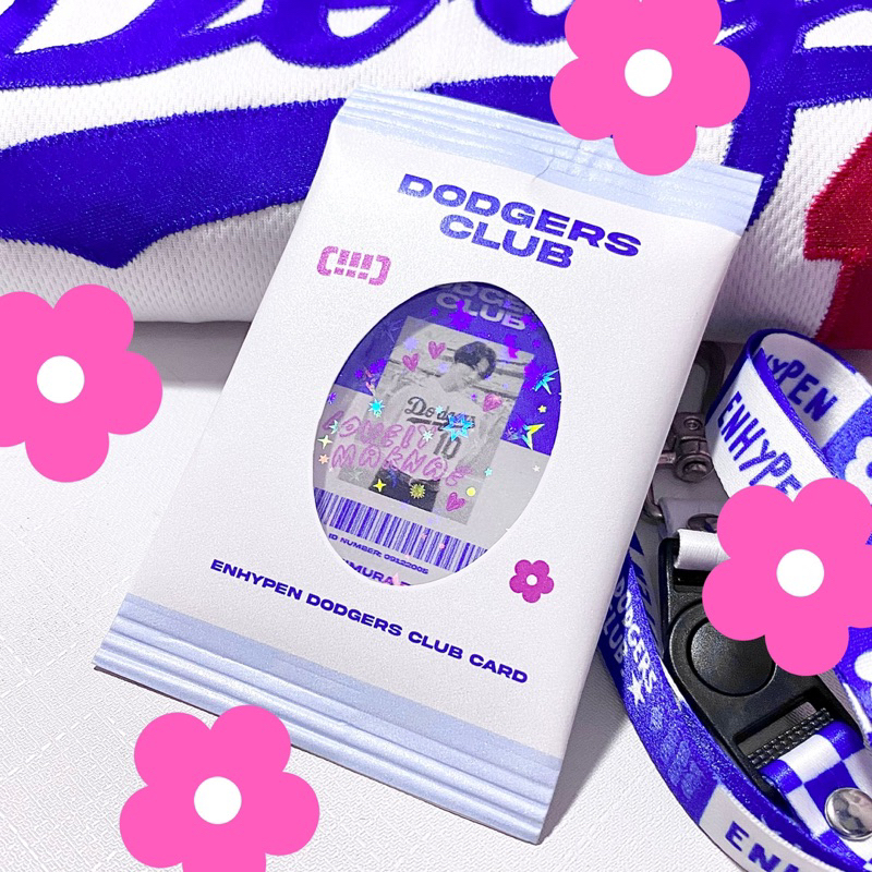 ENHYPEN DODGERS KEYCHAIN&LANYARD✿