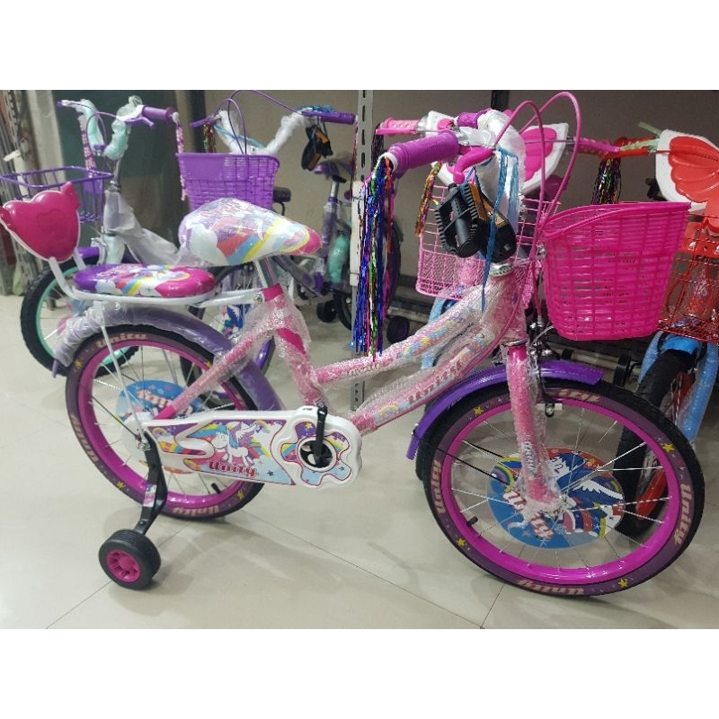 Sepeda Anak Sepeda Mini 18 inch UNITY ( PINK ~ UNGU )
