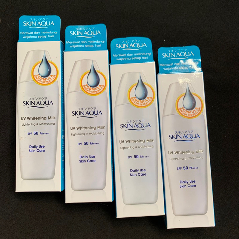 NEW Sunscreen SS Skin Aqua UV Whitening Milk Ori SPF 50+