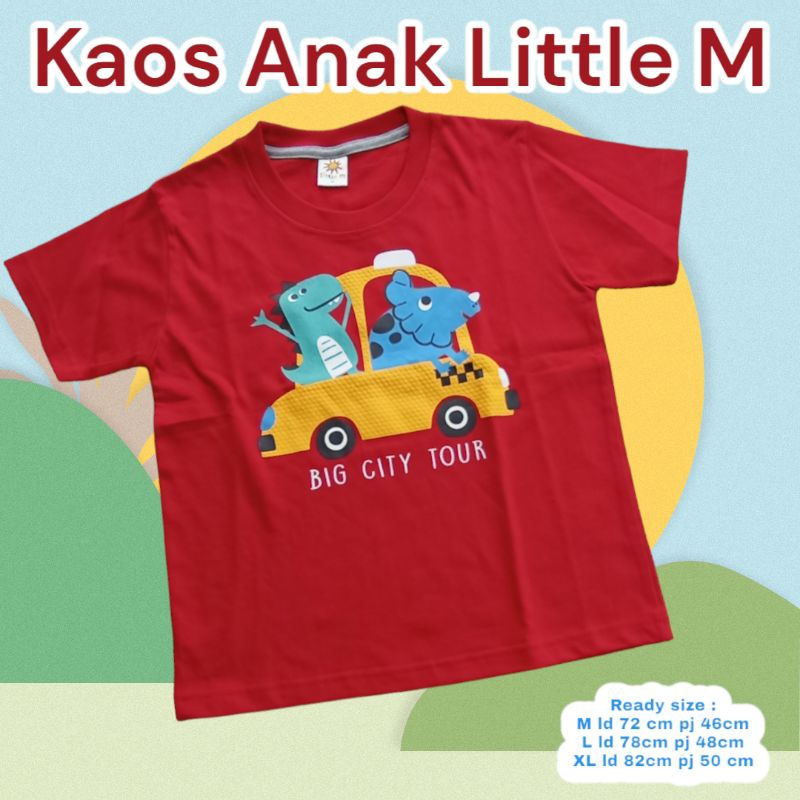 KAOS ANAK BRANDED BAJU ANAK DINO WARNA MERAH UKURAN M L XL USIA 2 3 4 5 6 7 8 KAOS MAIN KAOS KAOS AN