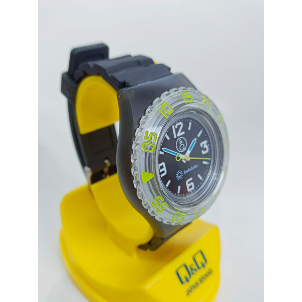 Jam Tangan Pria Smile Solar Sporty Analog Original Q&amp;Q QnQ QQ RP16