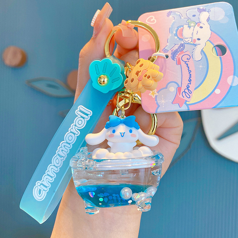 TweedyToys - Gantungan Keychain Liquid Variasi / Gantungan Kunci Liquid Bola Lolipop Milk Tea Lucu