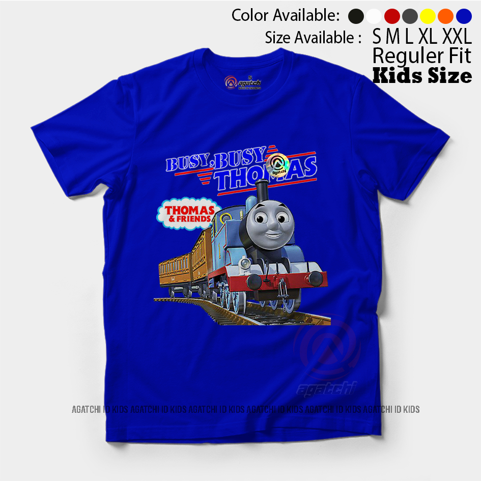 Baju Kaos Atasan Anak Laki - Laki Agatchi Kereta Api  Thomas and Friend