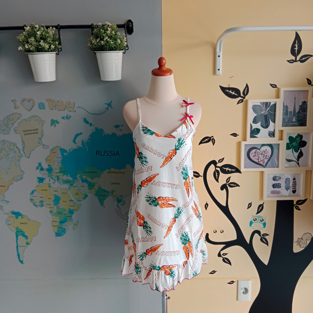 NIGHTIE 198 / BAJU TIDUR DRESS DASTER TALI SATU