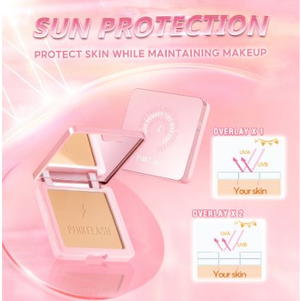 Pinkflash Two Way Cake Flawless Pinkflash Pressed Powder Sun Protection Pinkflash Bedak Padat Pink Flash Bedak Pink Flash