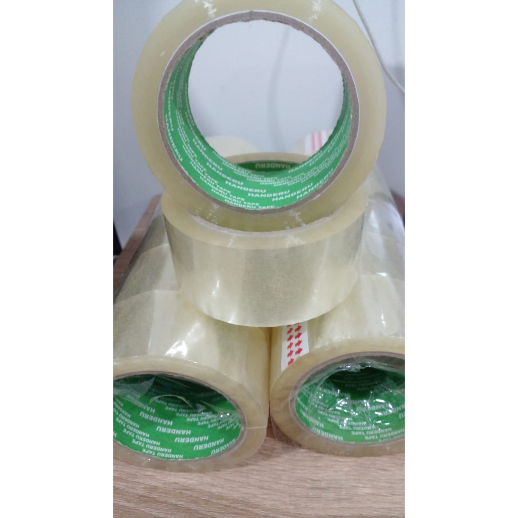 

Lakban Bening Murah / Lakban Handeru 45 mm x 72 yard x 45 mic