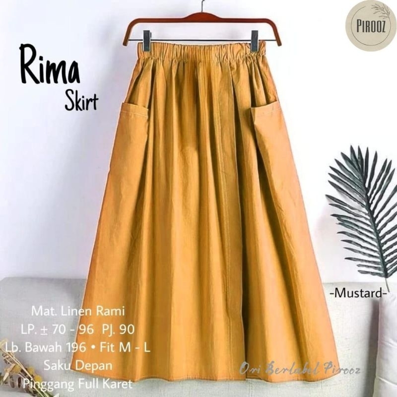 Rima Skirt By Pirooz Rok Wanita Polos Simple