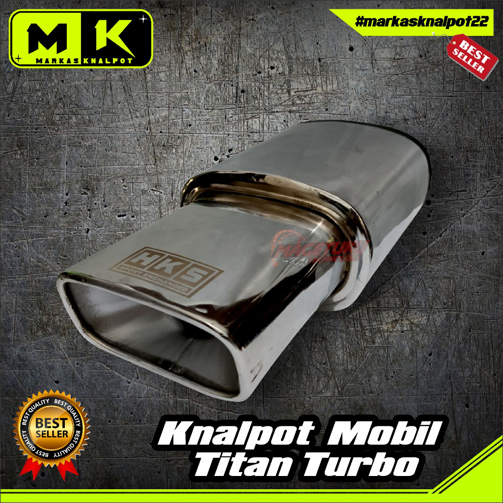 Knalpot Mobil HKS Titan Turbo Muffler Jazz Yariz Civic Genio Xenia//